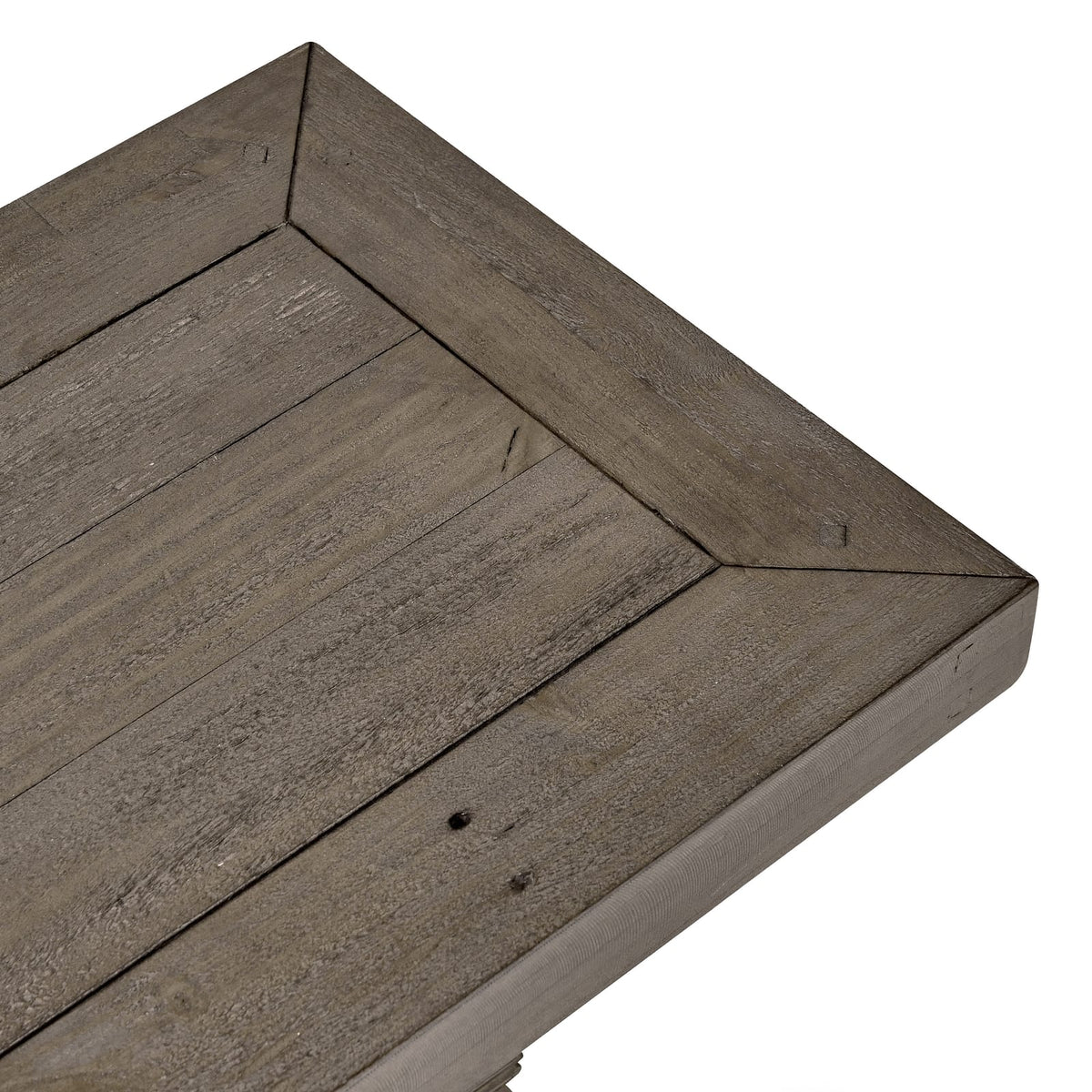 Distressed Brown Pine Dining Bench - Seats 4
