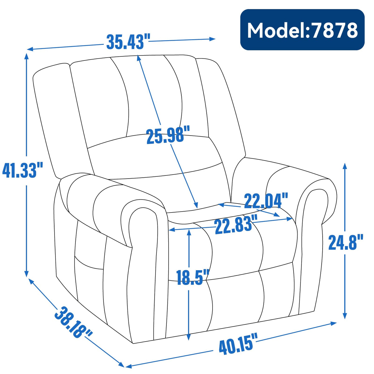 Power Lift Recliner - Black Genuine Leather Comfort & Support