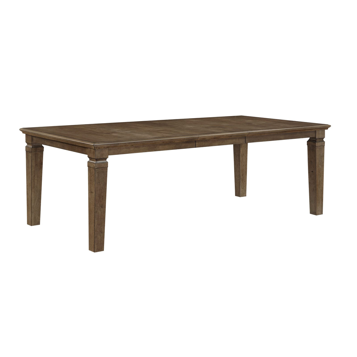 7 Piece Light Brown Extendable Dining Table Set