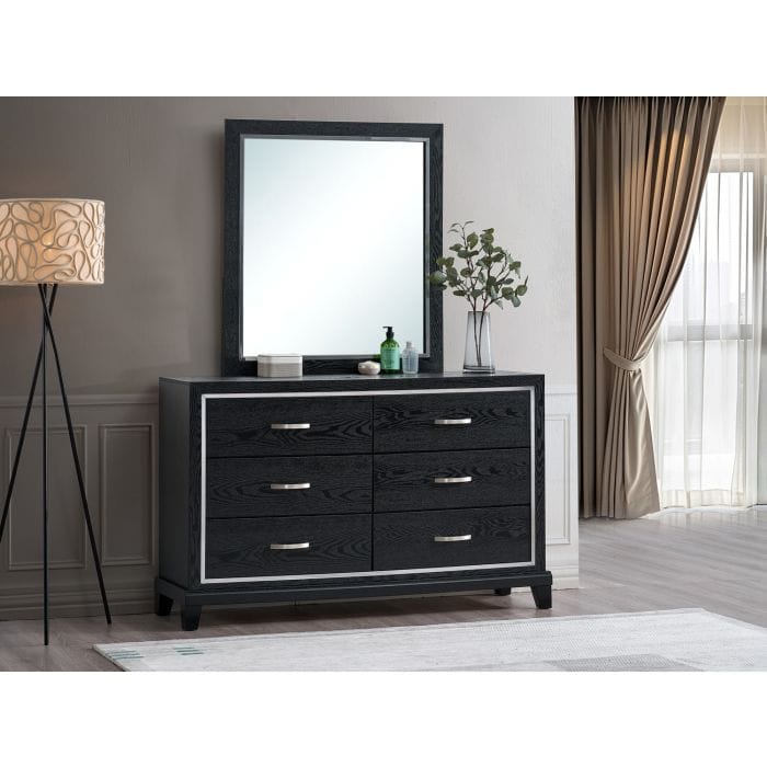 Black Mirror Vanity Mirror - 36" Wide