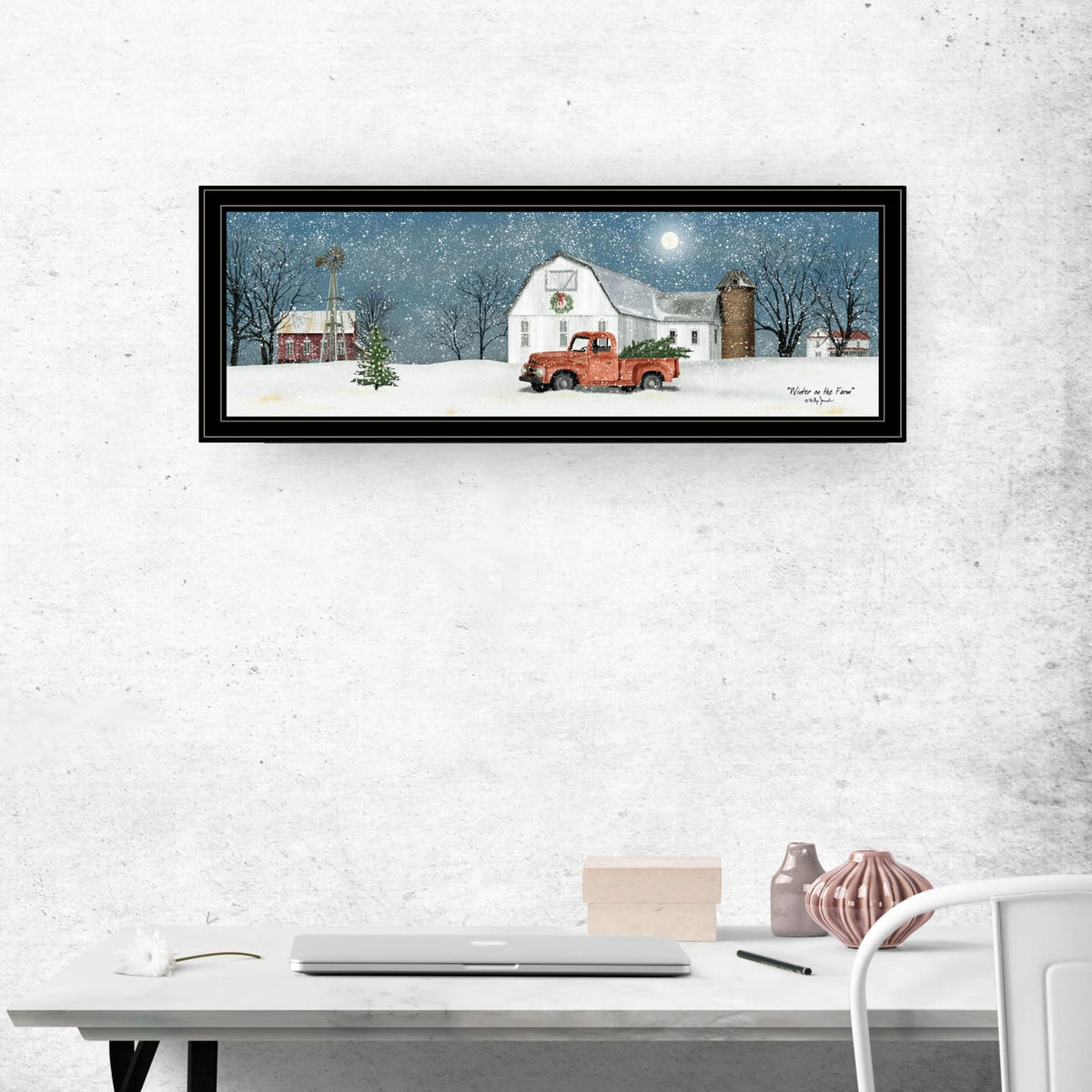 Multicolor Paper Wall Art - Farmhouse Living Room Decor