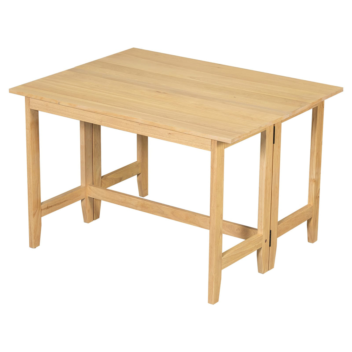 Extendable Farmhouse Dining Table - 4 Seats Natural