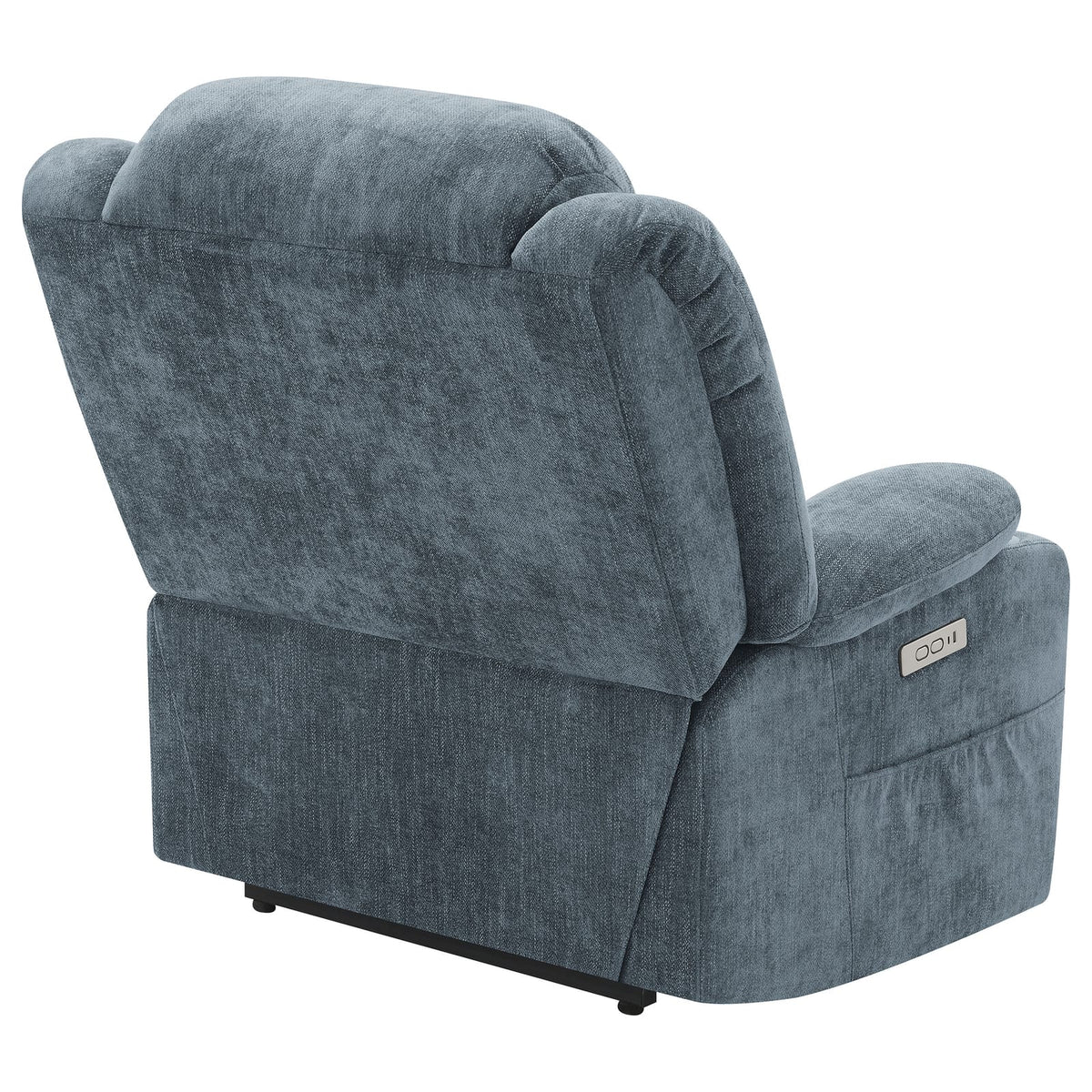 Beca Slate Blue Upholstered Power Lift Recliner - Comfortable & Convenient