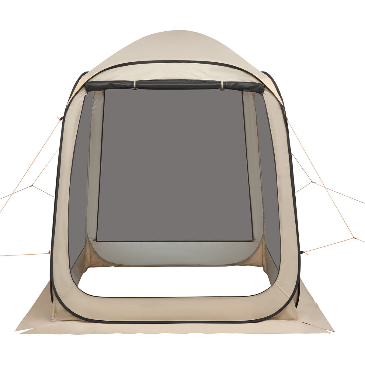 6 Person Beige Steel Pop Up Screen Tent - Garden Patio