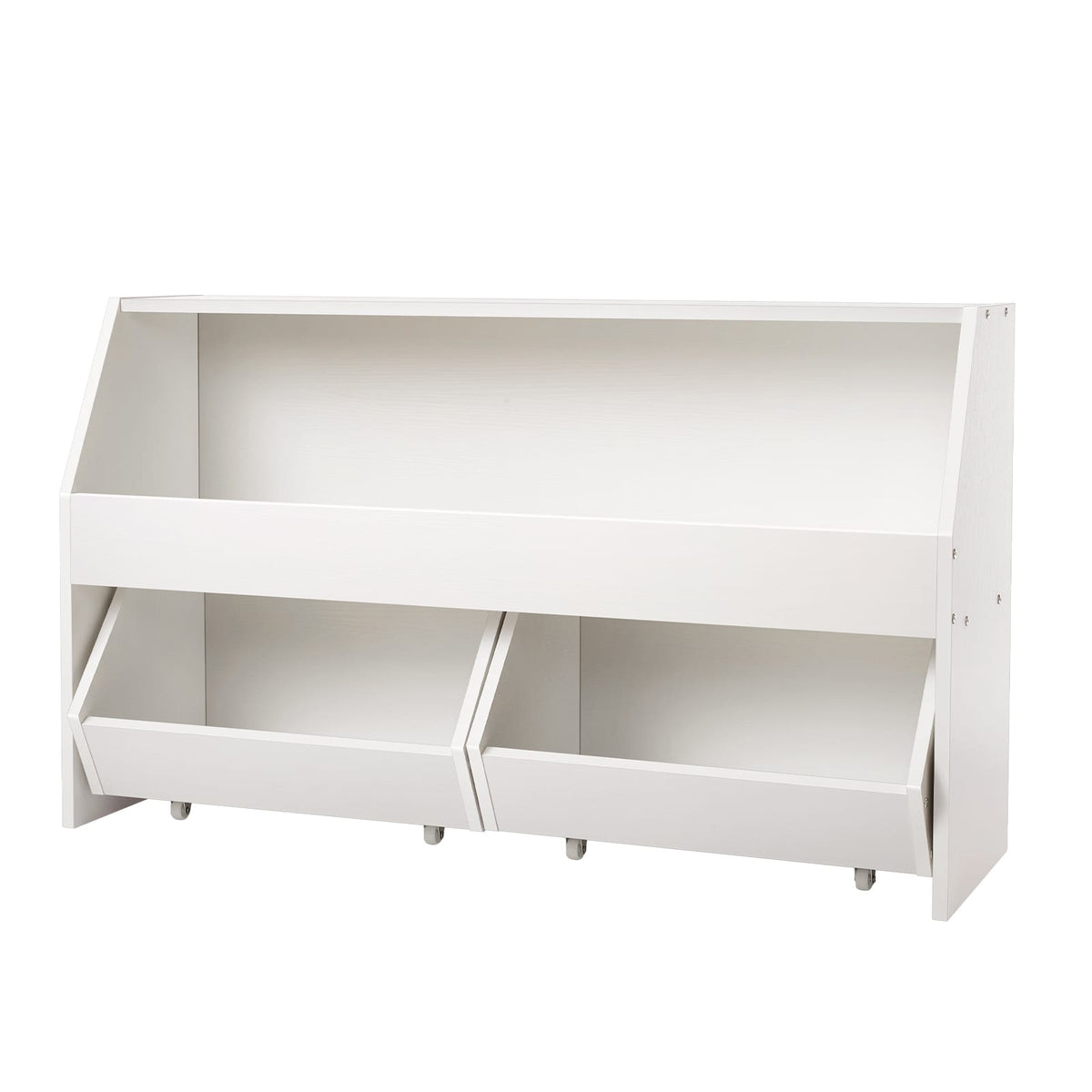 White MDF Kids Toy Storage Organizer 42" x 15"
