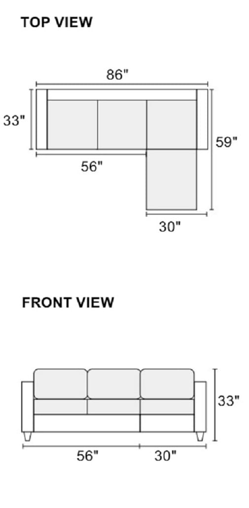 Chocolate L-Shaped Sectional Sofa - Modern Design for Living Room