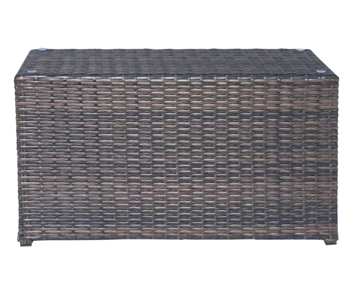Brown Wicker Patio Sectional Set 6-Piece Outdoor Furniture