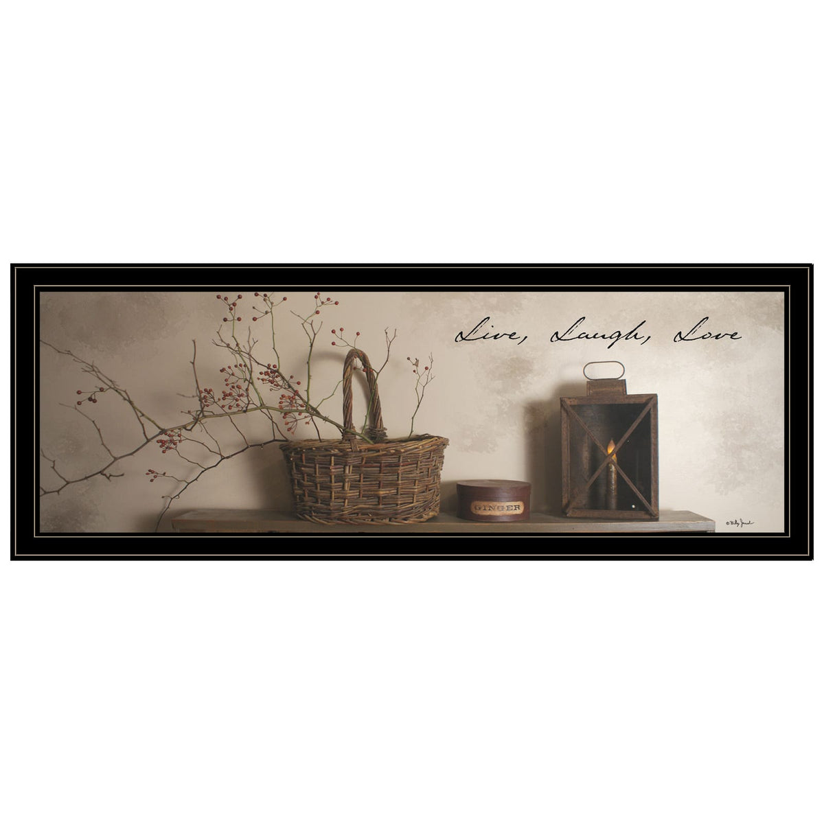 Black Framed Wall Art Print - Small Space Decor