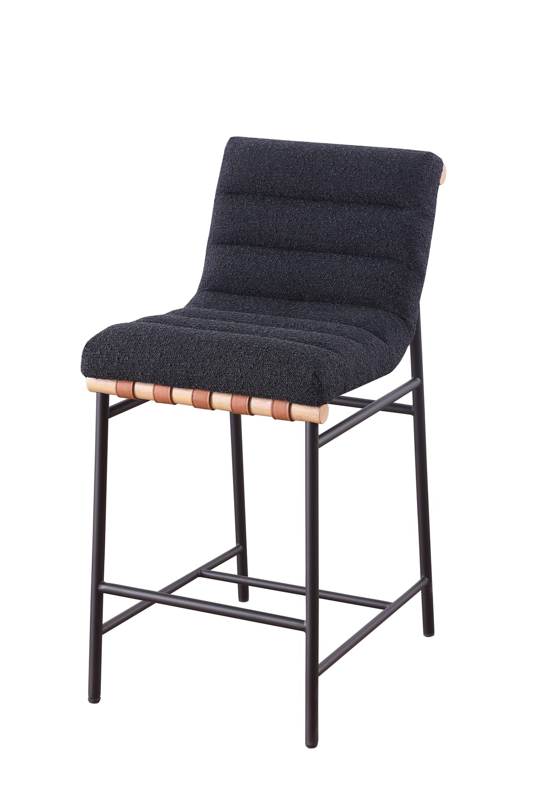 Black Boucle Counter Height Chair - Dining Room Seating