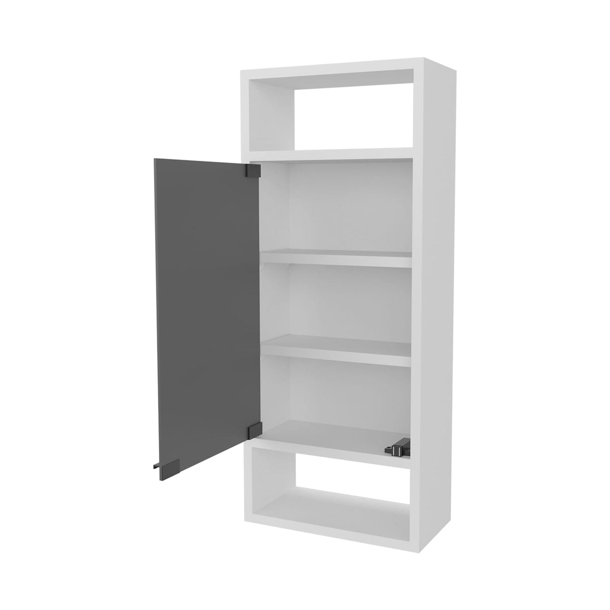 Modern Wall-Mounted Bathroom Cabinet with Mirror Storage