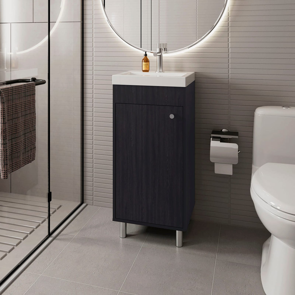 Wenge Bathroom Vanity - Storage & Style