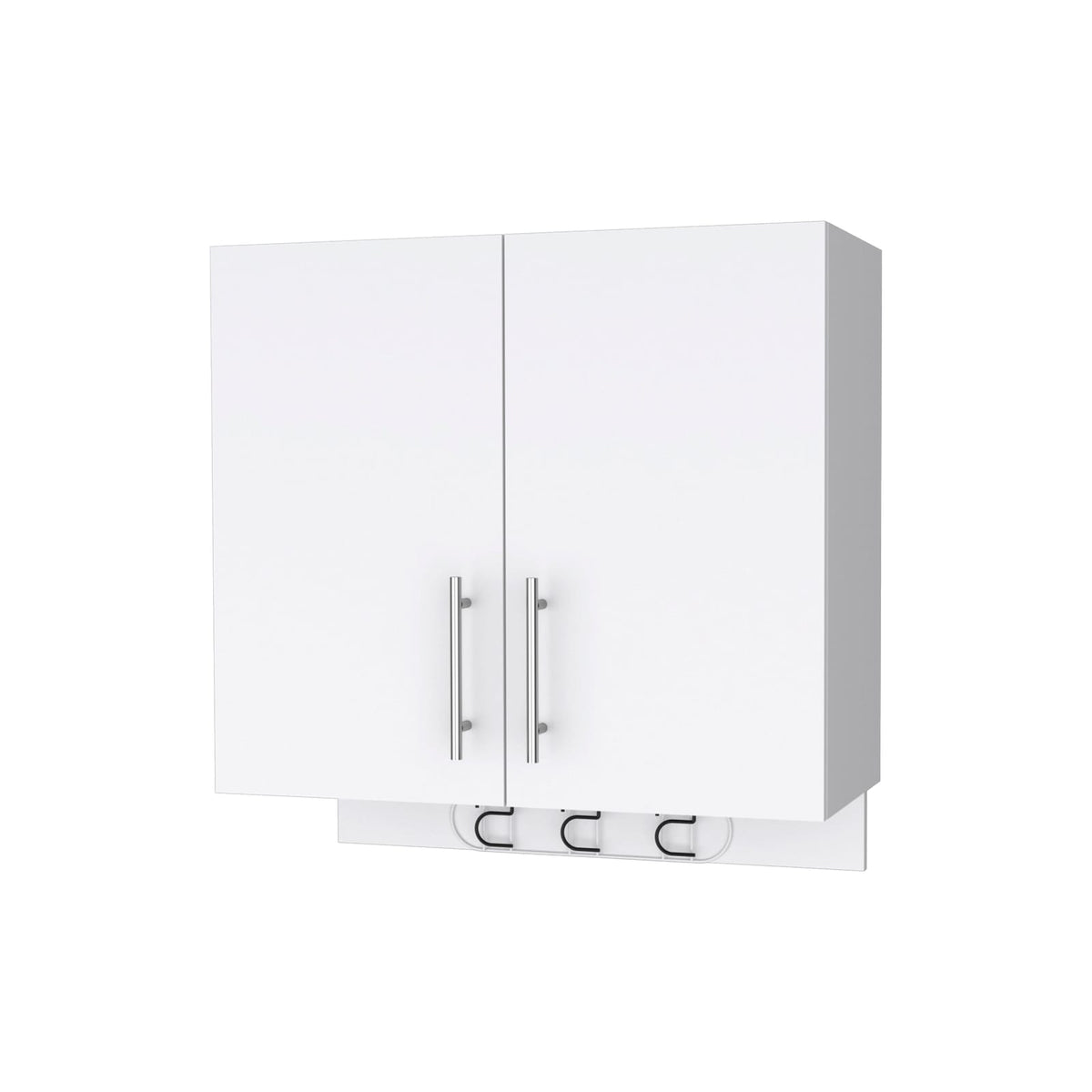 Carmelita 2-Door White MDF Cabinet - Wall Storage Unit