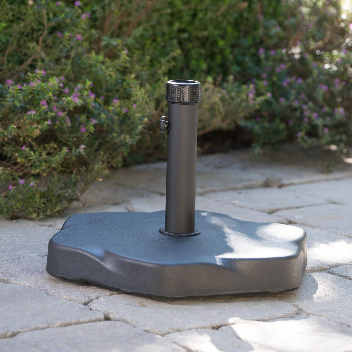 Hexagonal Concrete Iron Umbrella Base - 66lbs