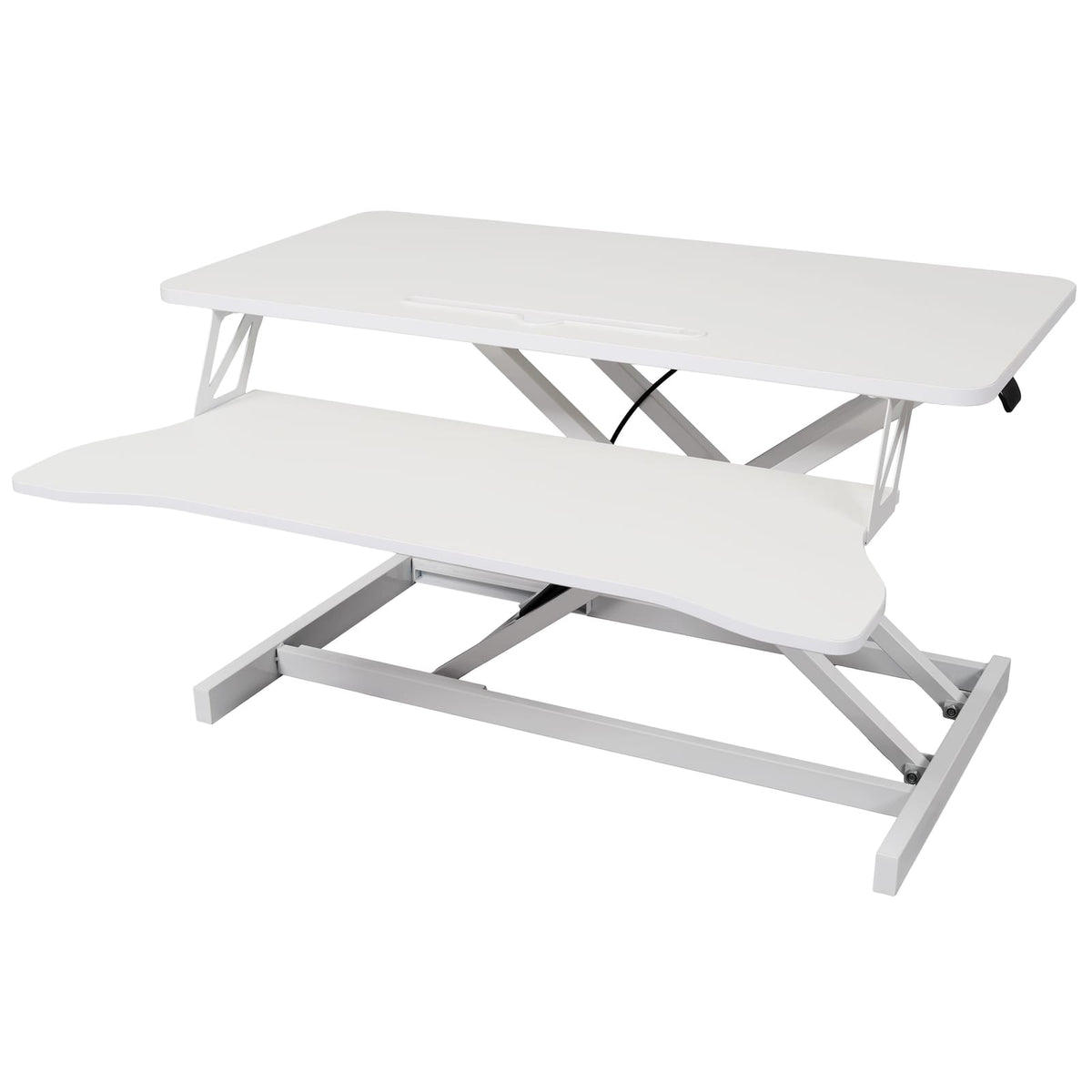 Adjustable Standing Desk Converter with Keyboard Tray for Workspace