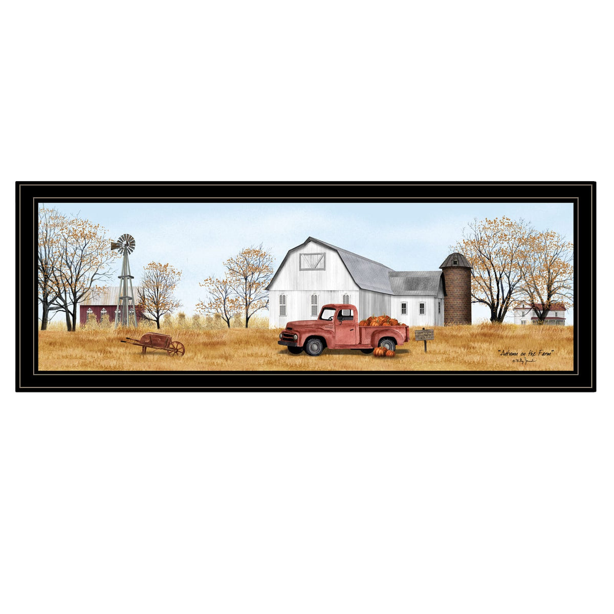 Black Frame Autumn on Farm Art Print - Billy Jacobs
