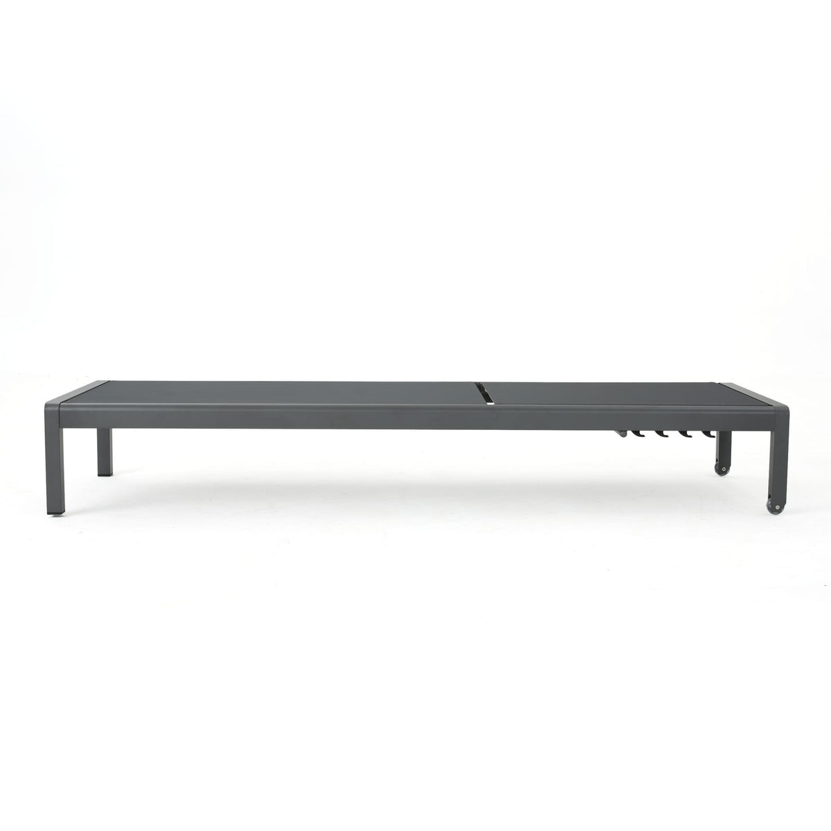 Gray Mesh Chaise Lounge - Outdoor Patio Seating
