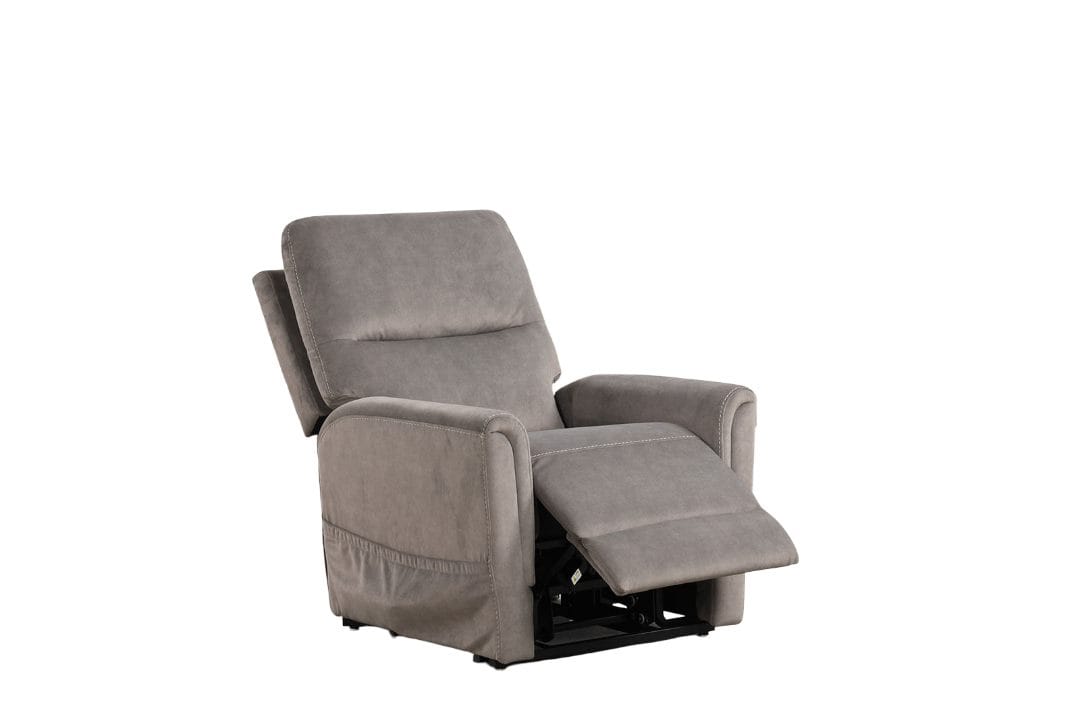 Gray Fabric Lift Recliner - Contemporary Style