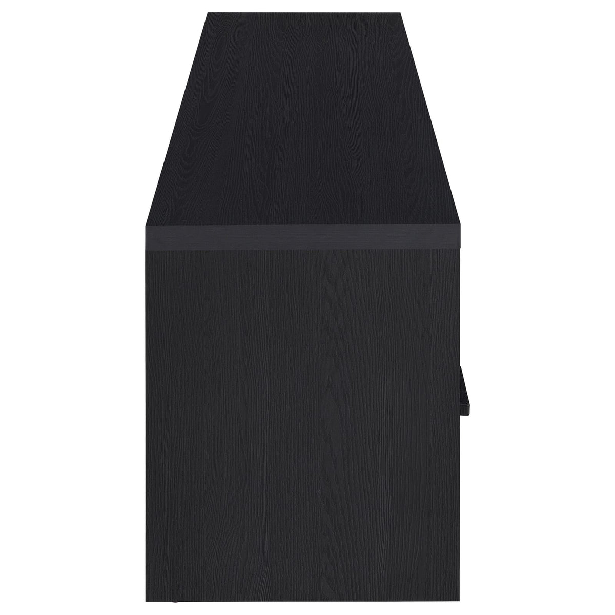 Ian Black 2-Door TV Stand - Media Console, Black