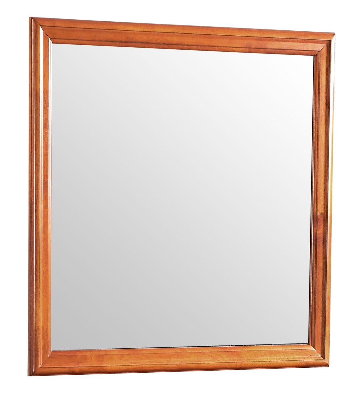 Oak Vanity Mirror - 38" x 38" Storage Mirror