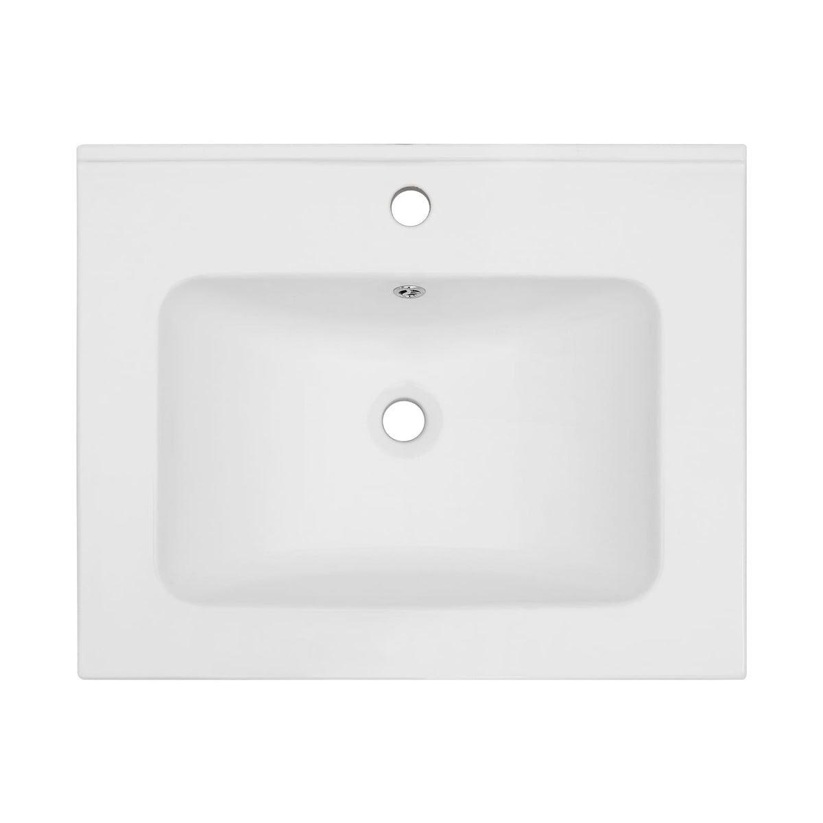 24 Inch White Ceramic Bathroom Vanity with Sink