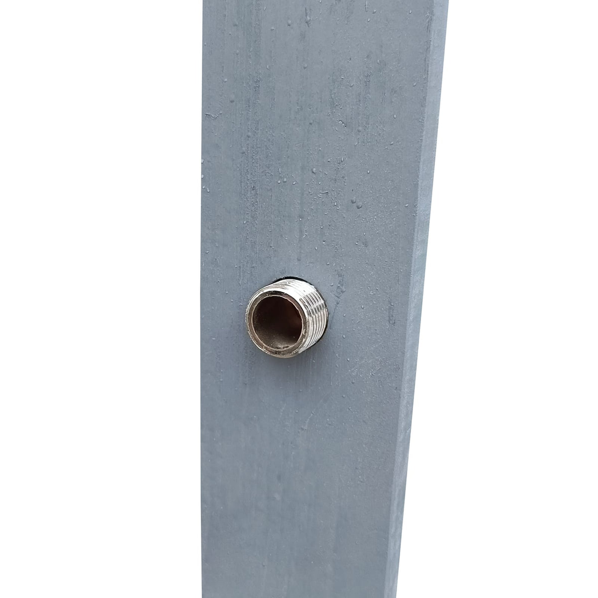 Outdoor Garden Pool Shower - Gray Solid Wood