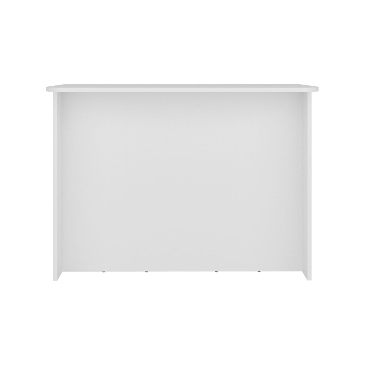 White Kitchen Island with 3 Shelves - 35.4" W