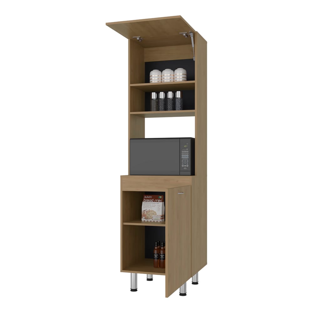 Soham Kitchen Pantry - Beige Engineered Wood Island
