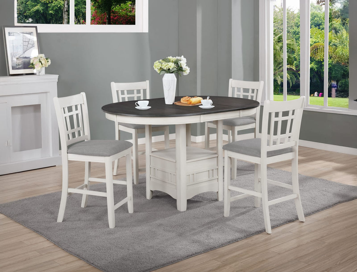 2pc Farmhouse Dining Chairs Set with Dark Wood Finish for Dining Room
