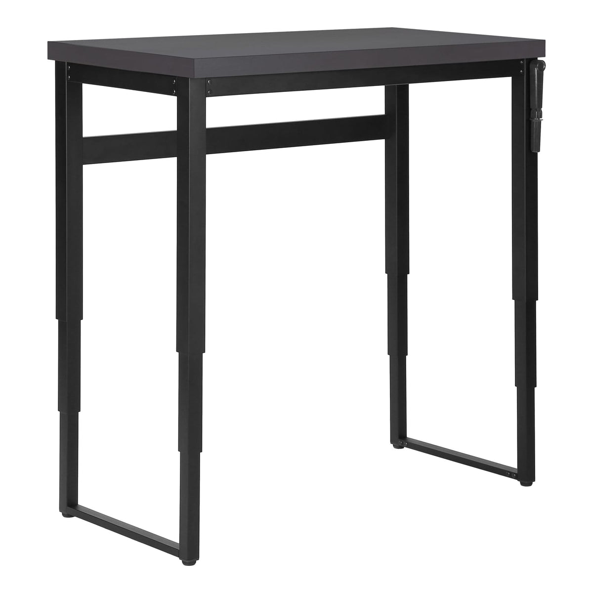 Grey Adjustable Computer Desk - Home Office Workstation