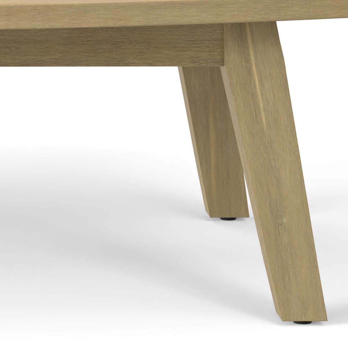 Parkside Outdoor Coffee Table - Light Teak | Durable Wood Table