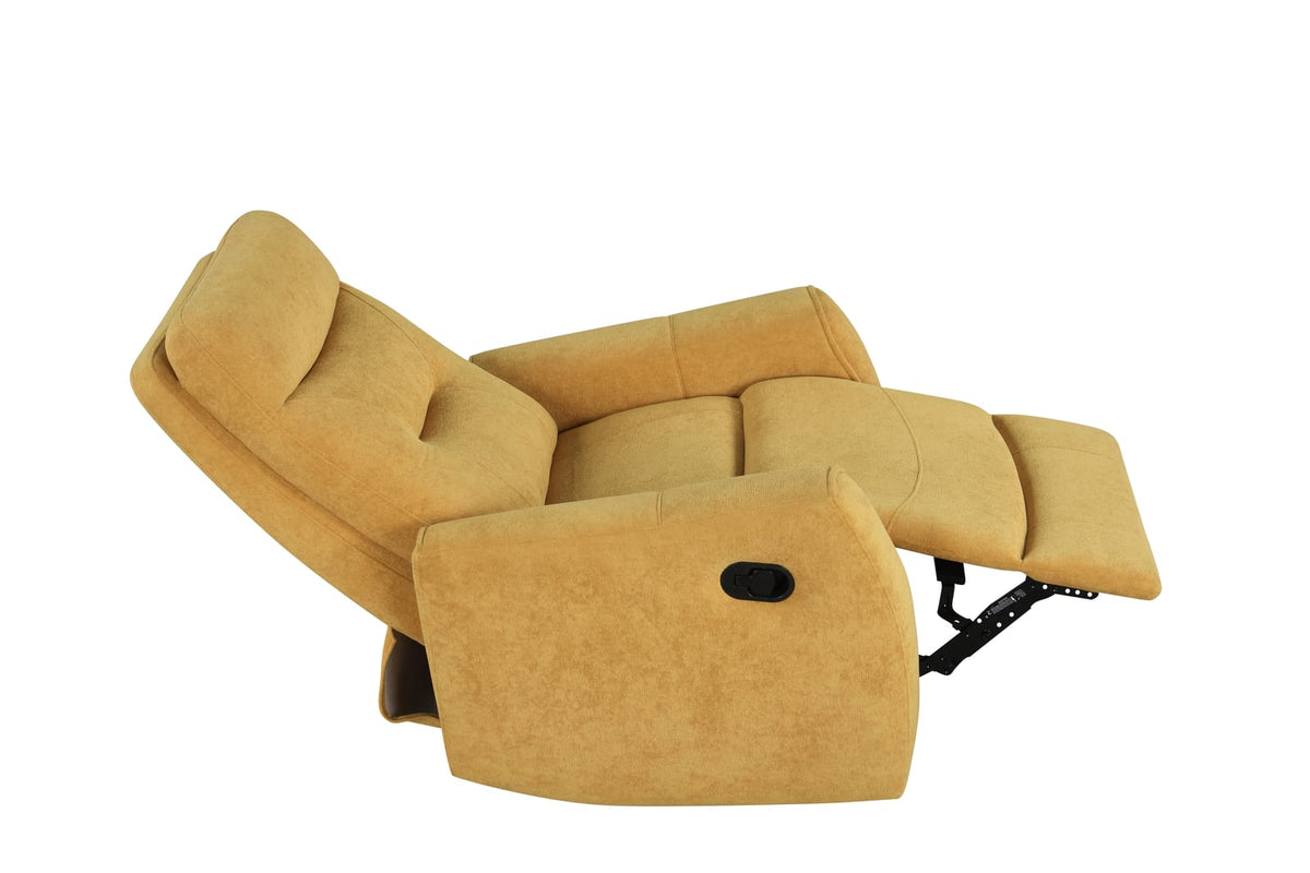 Yellow Swivel Recliner - 2 Position Rocker for Living Room