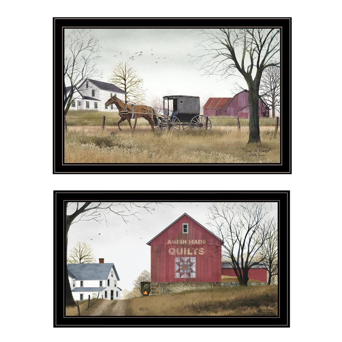 Black Framed 2 Piece Wall Art by Billy Jacobs