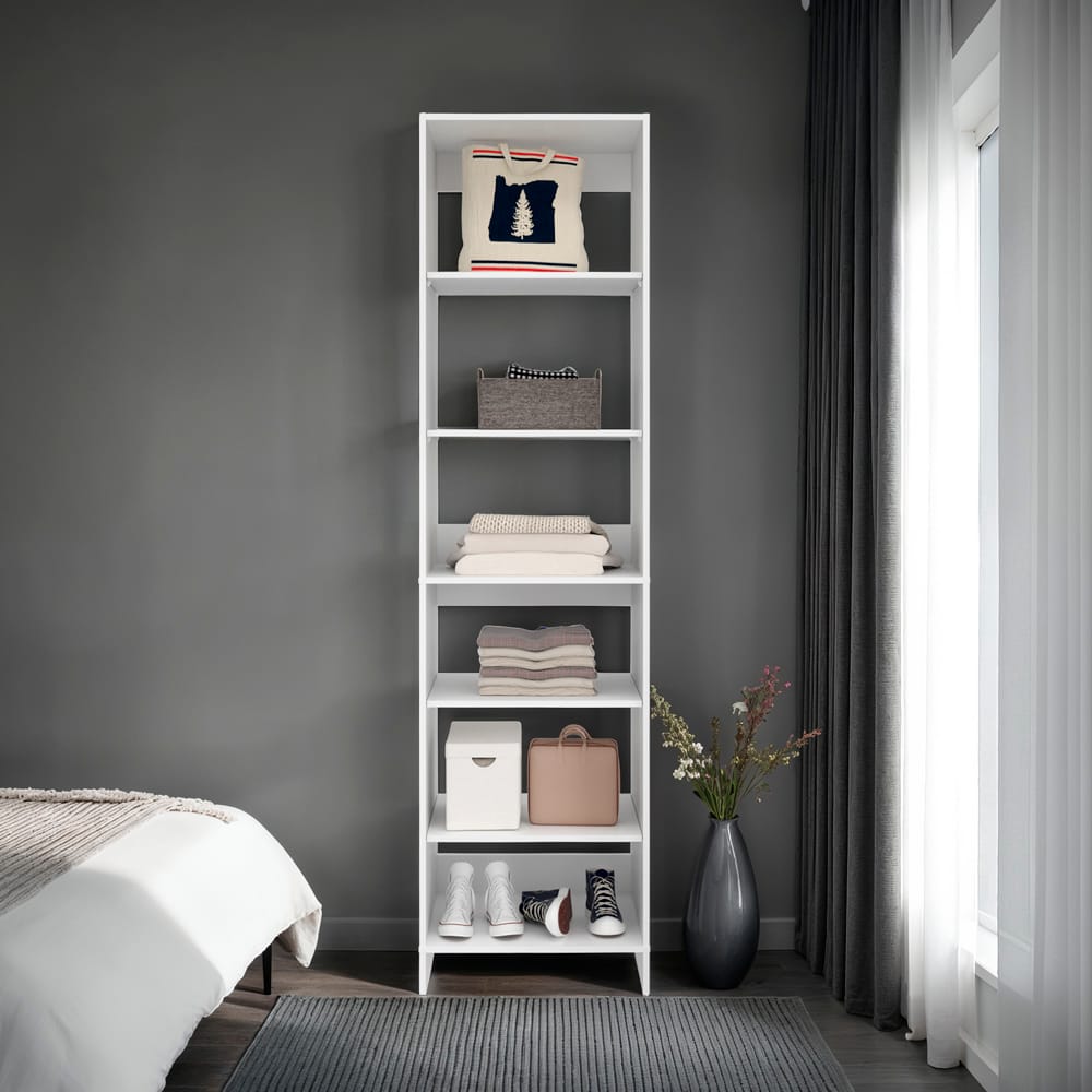 White Maplewood Closet Slim Dresser - 84.1" Tall for Bedroom