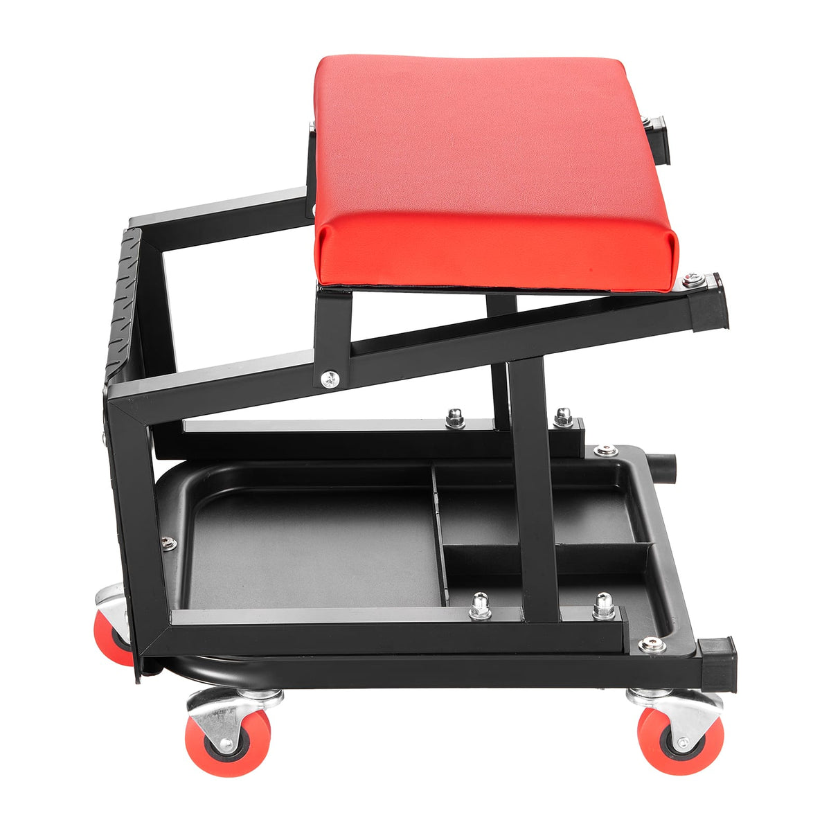 Mechanic Rolling Work Seat - 300 lb Capacity Step Stool