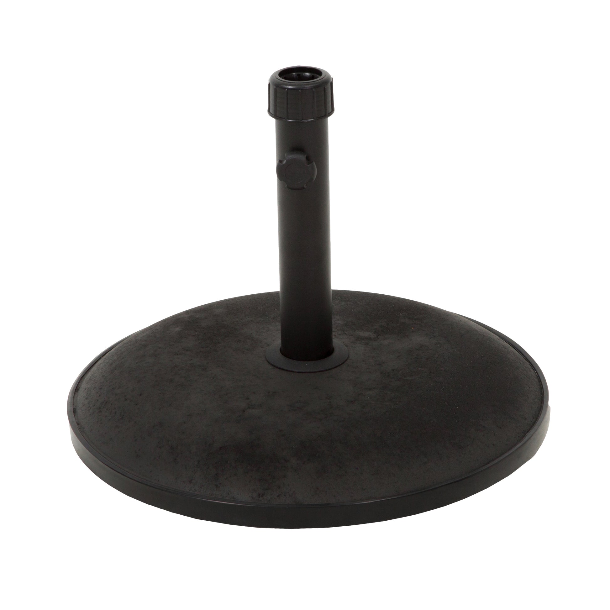 Black Concrete Umbrella Base - Weather-Ready Shade