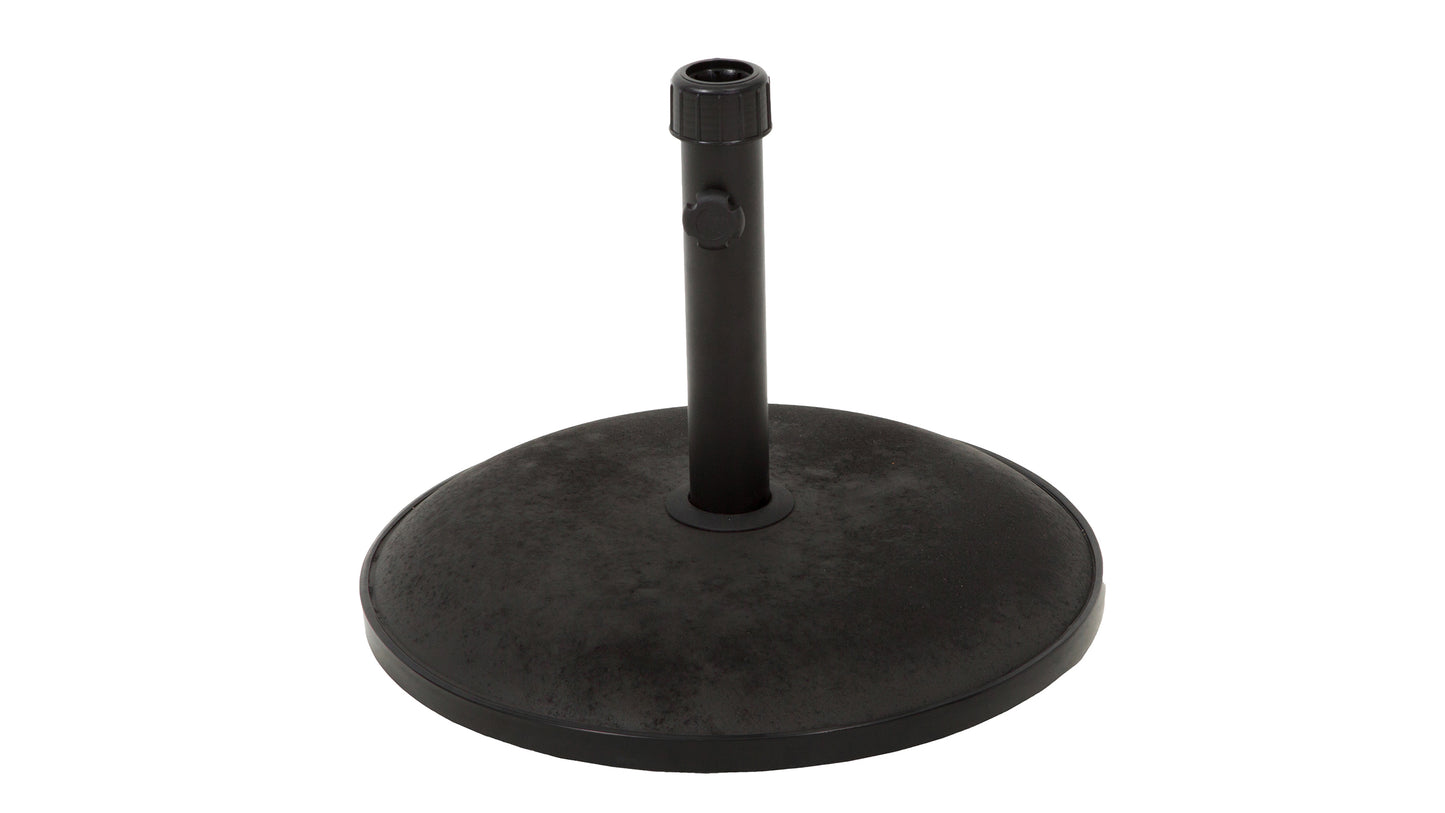 Black Concrete Umbrella Base - Weather-Ready Shade