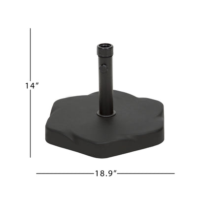 Hexagonal Concrete Iron Umbrella Base - 66lbs