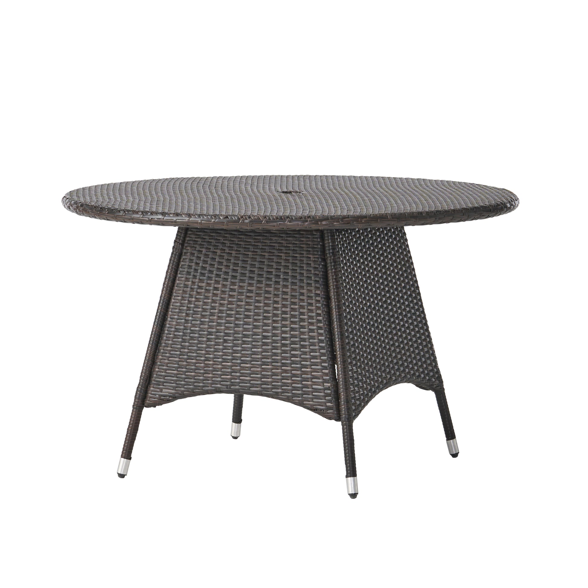 CORSICA RD Dining Table - Brown Wicker Outdoor Table