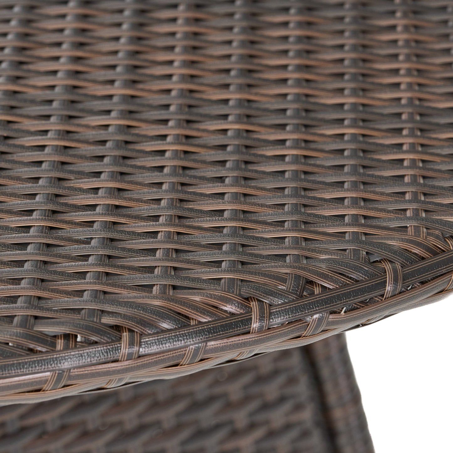 CORSICA RD Dining Table - Brown Wicker Outdoor Table