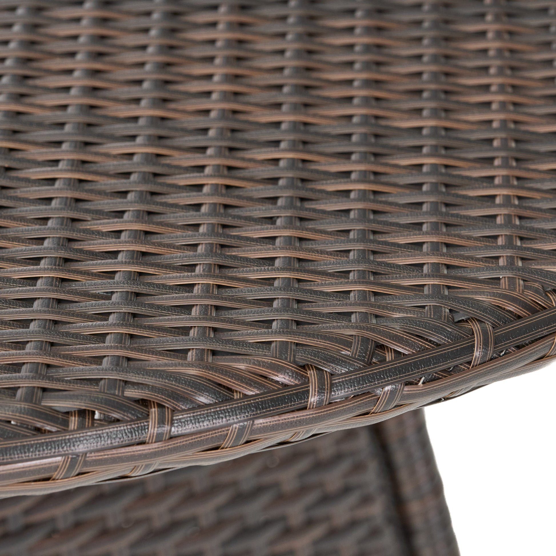 CORSICA RD Dining Table - Brown Wicker Outdoor Table