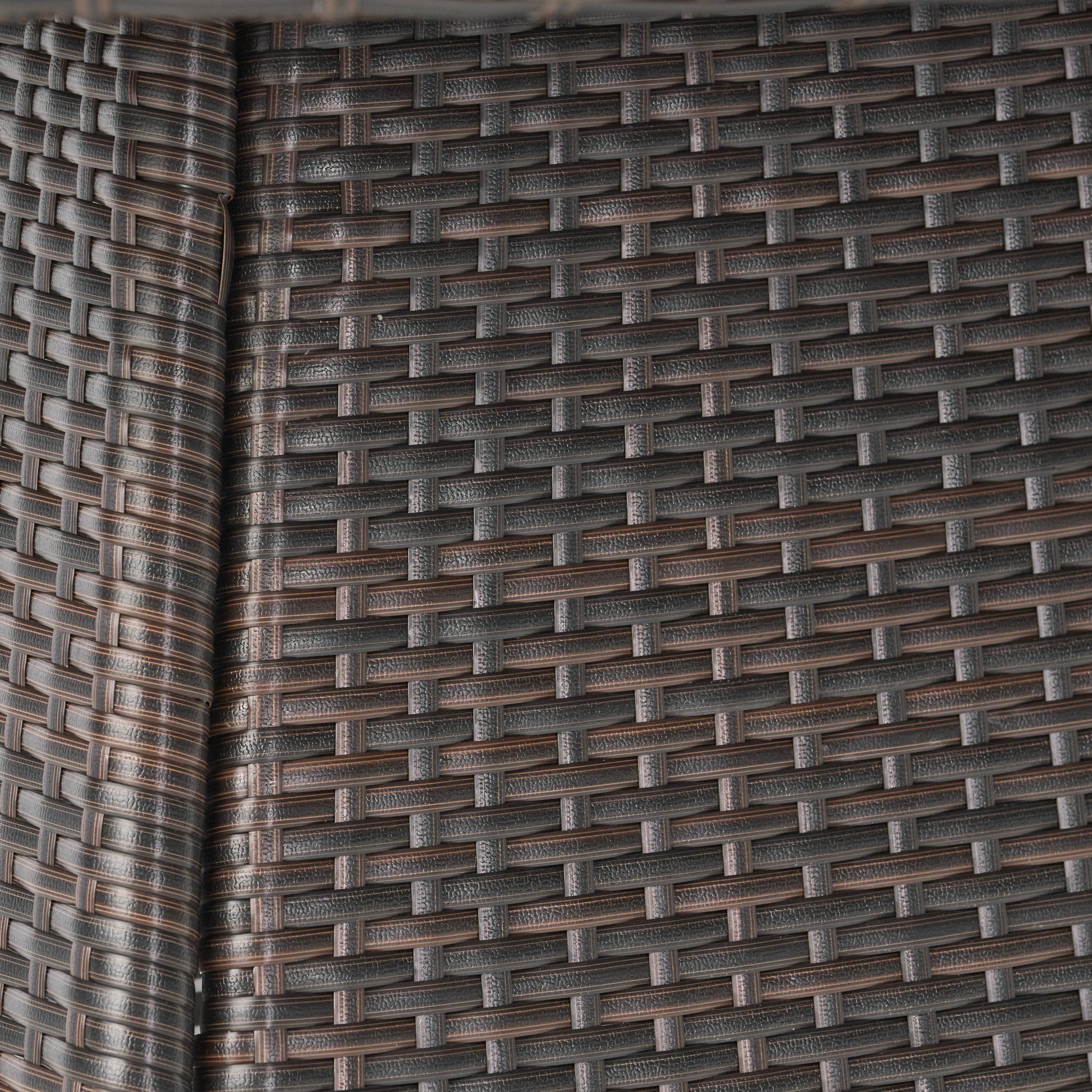 CORSICA RD Dining Table - Brown Wicker Outdoor Table