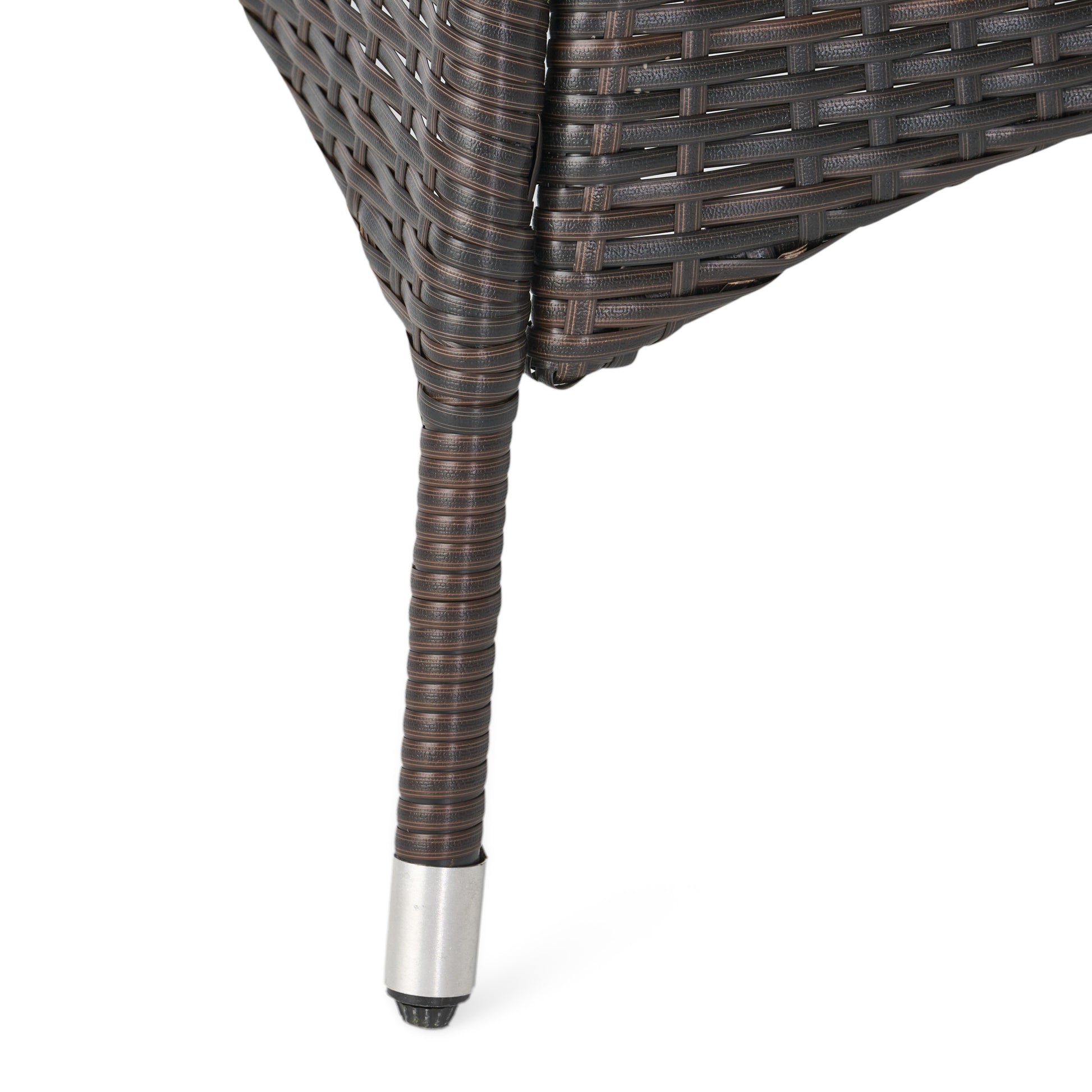 CORSICA RD Dining Table - Brown Wicker Outdoor Table