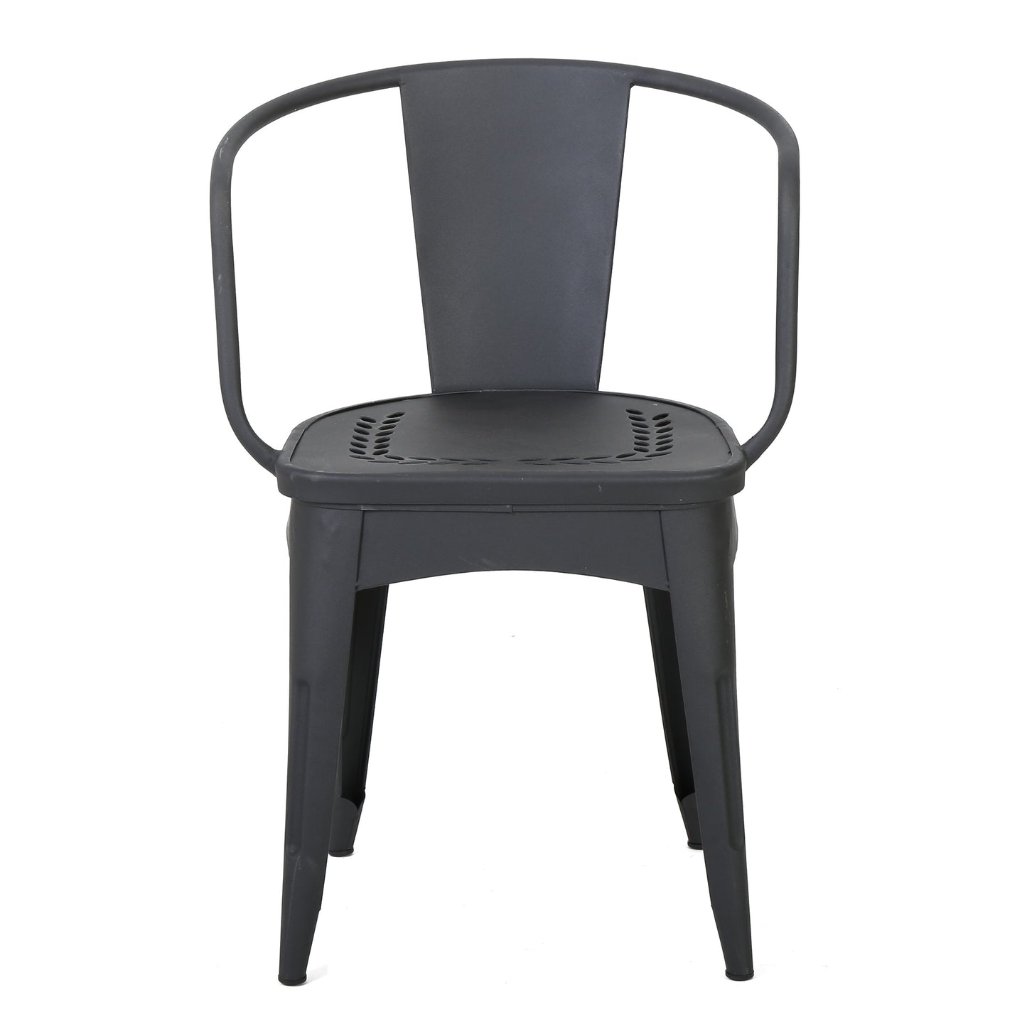 Black Iron Bistro Set 3 Piece Patio Table & Chairs