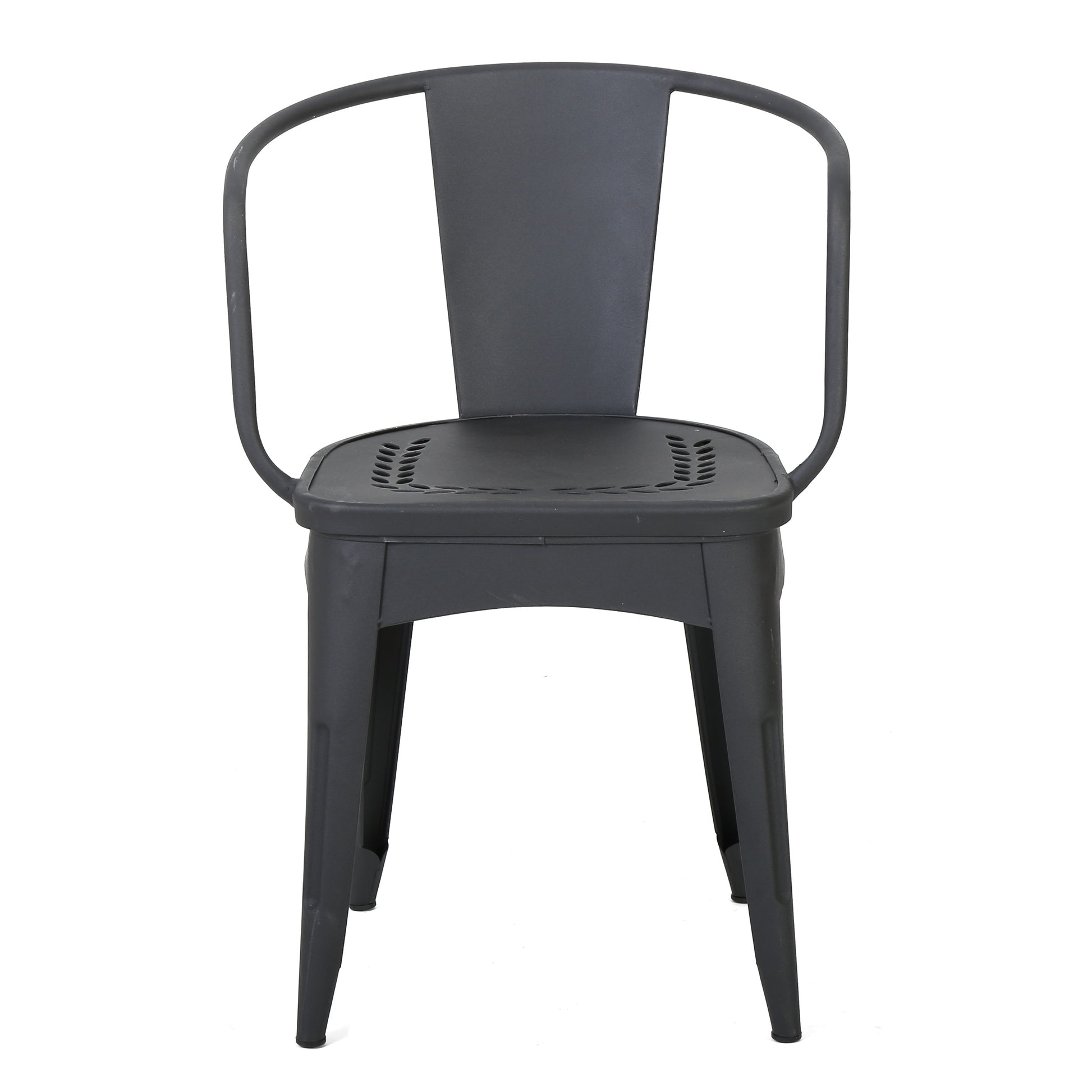 Black Iron Bistro Set 3 Piece Patio Table & Chairs