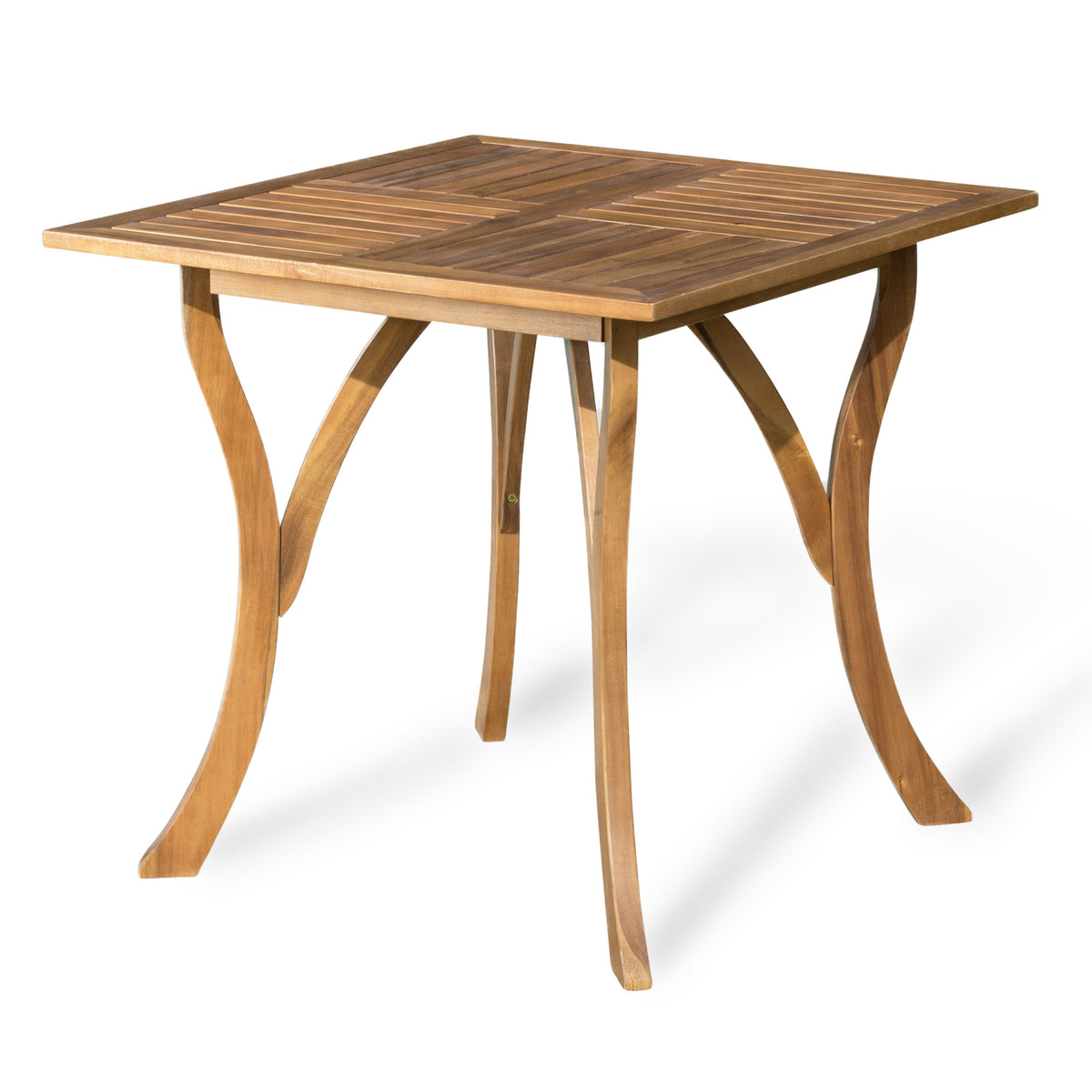 Teak Acacia Wood Square Outdoor Table for Garden or Poolside