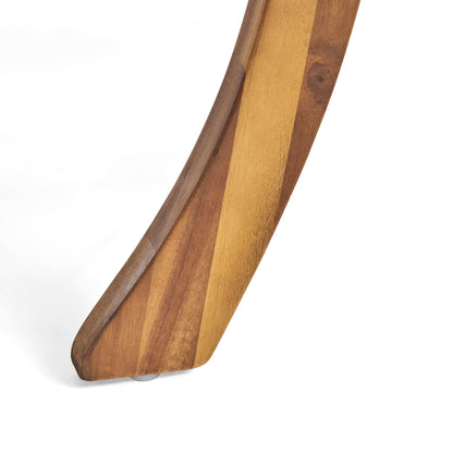 Teak Acacia Wood Square Outdoor Table for Garden or Poolside