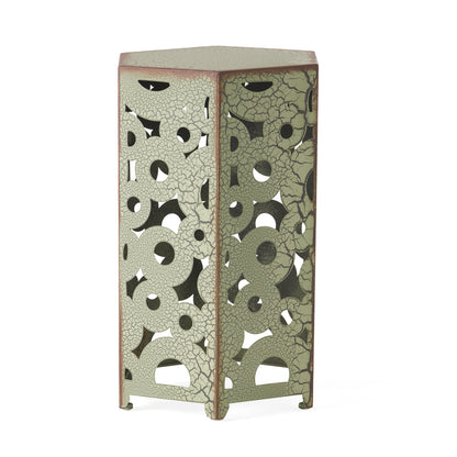 Antique Green Iron Accent Table - Outdoor Patio Set