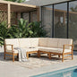 PERLA 5-PCS SOFA SET,CREAM