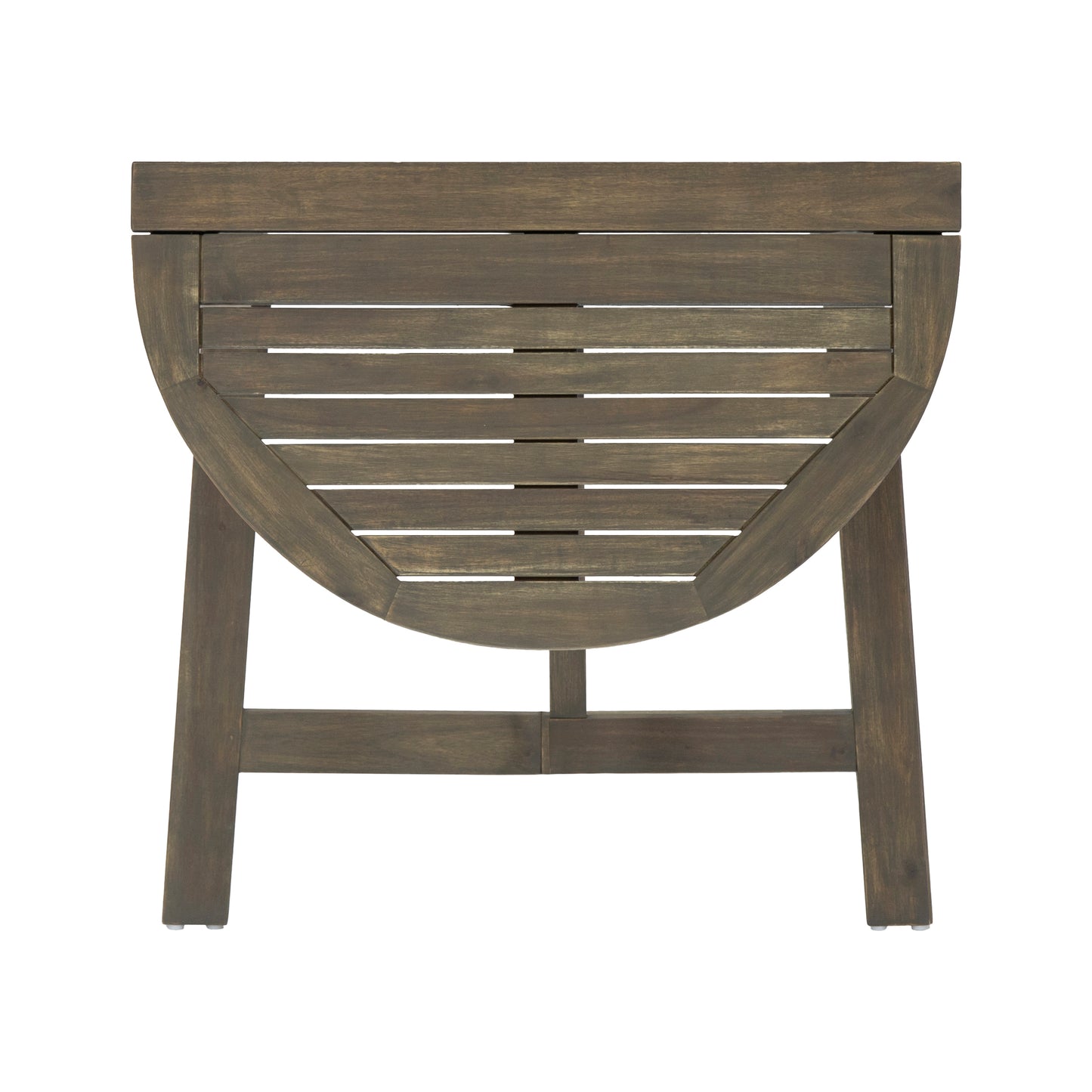 Grey Acacia Wood Folding Bistro Set - 3 Piece Patio Table & Chairs for Outdoor