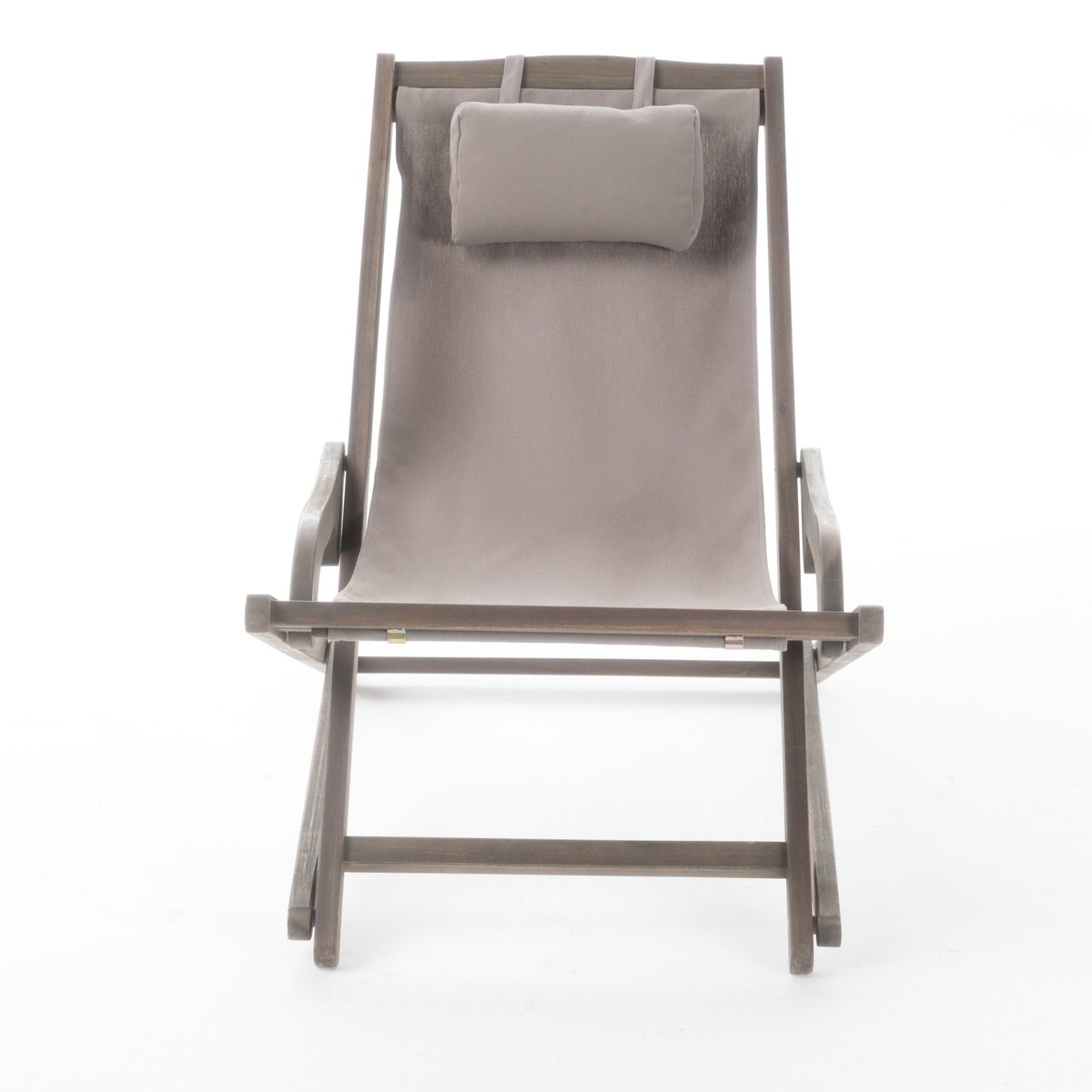 Grey Outdoor Sling Chairs for Poolside and Garden Lounging